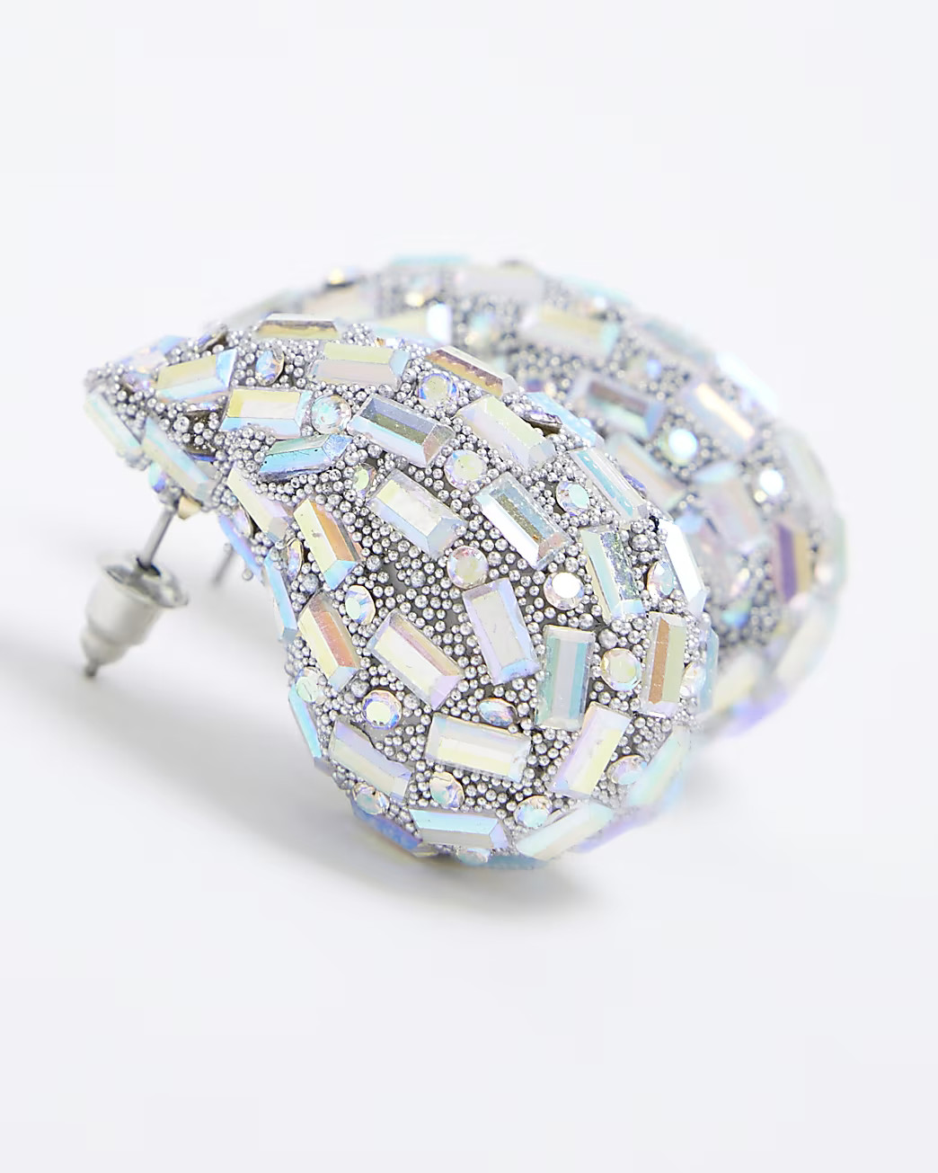 Silver Domed Stud Earrings | River Island UK & IE