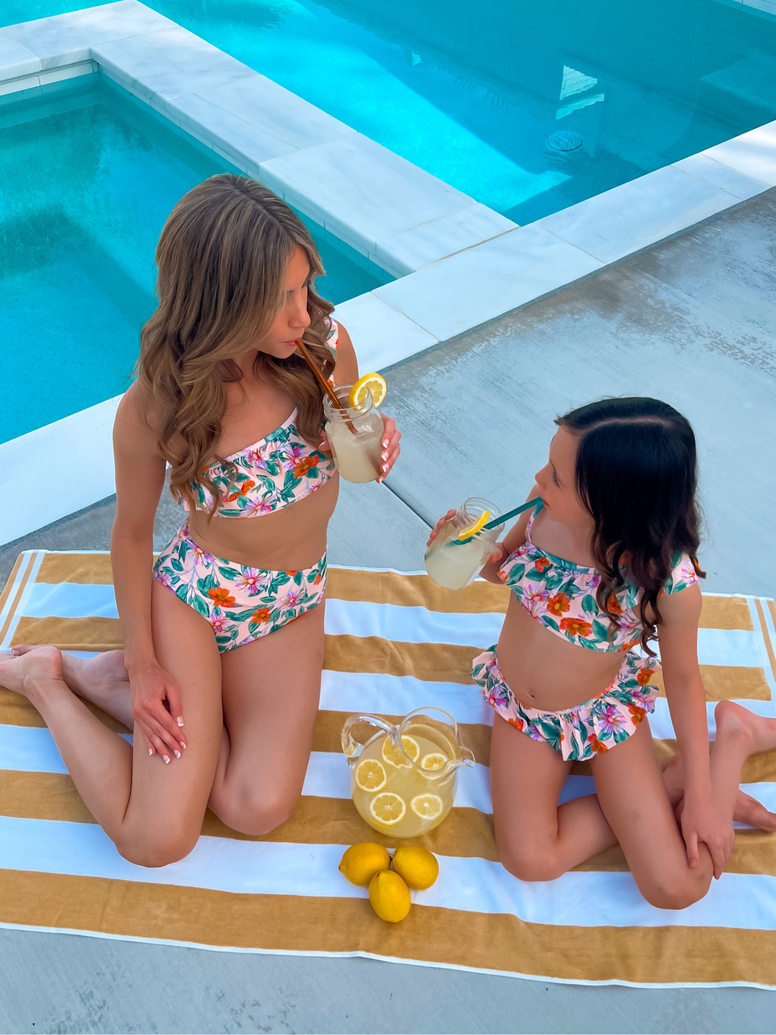 Mommy and me swimwear 🌺

Mom and Girl sizes run true to size! 🥰

Two piece swimsuits, tropical print, mom swimsuit, girl swimsuit, swimwear, family swimwear, family style, summer wear, pool wear, picnic basket, shop local, shop small.

#LTKFindsUnder50 #LTKSwim #LTKFamily
