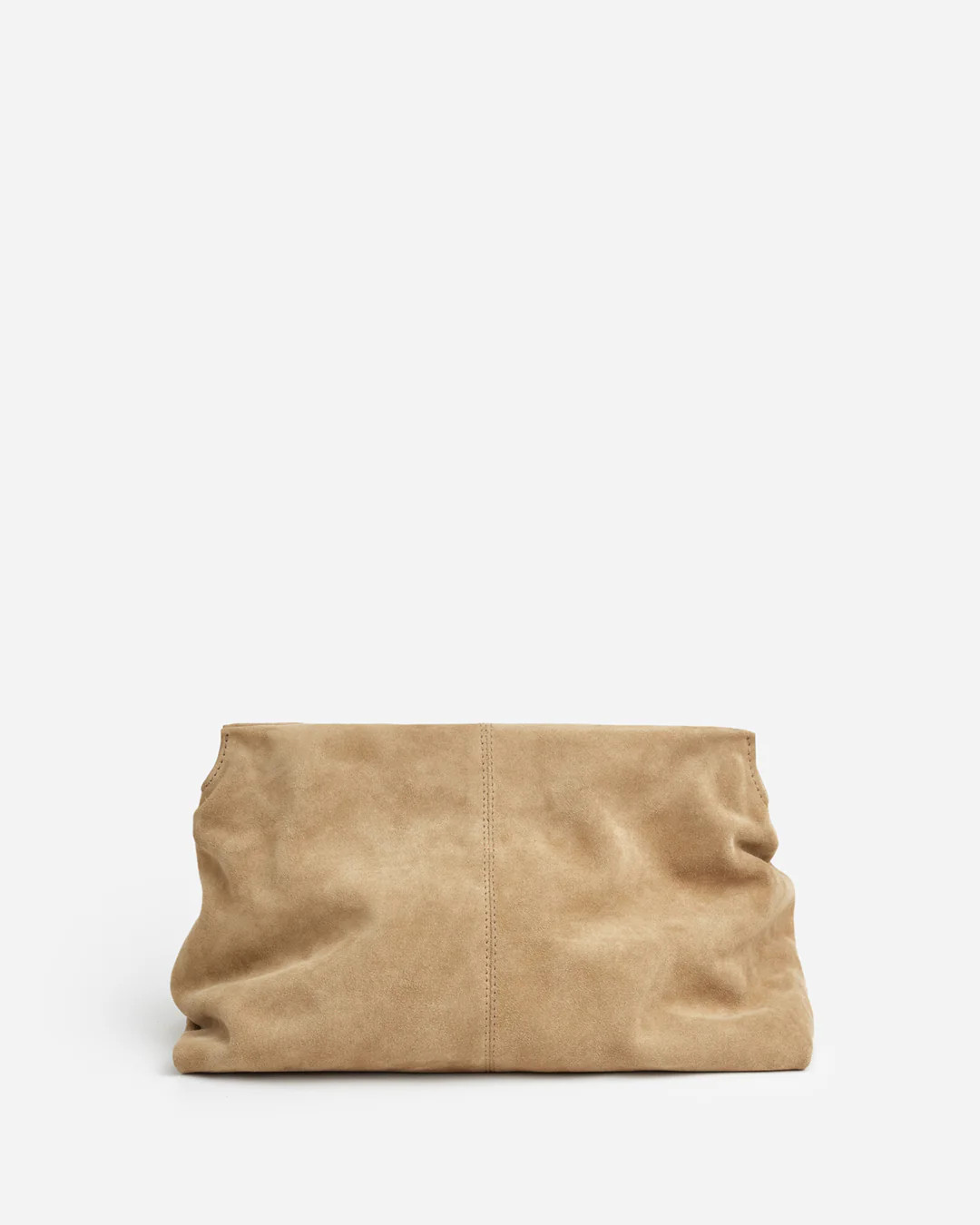 Clay Clutch Suede Sand | Flattered