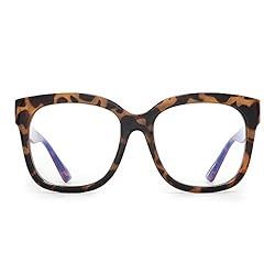 JIM HALO Blue Light Blocker Glasses for Women Oversized Square Computer Glasses Reduce Eye Strain... | Amazon (US)