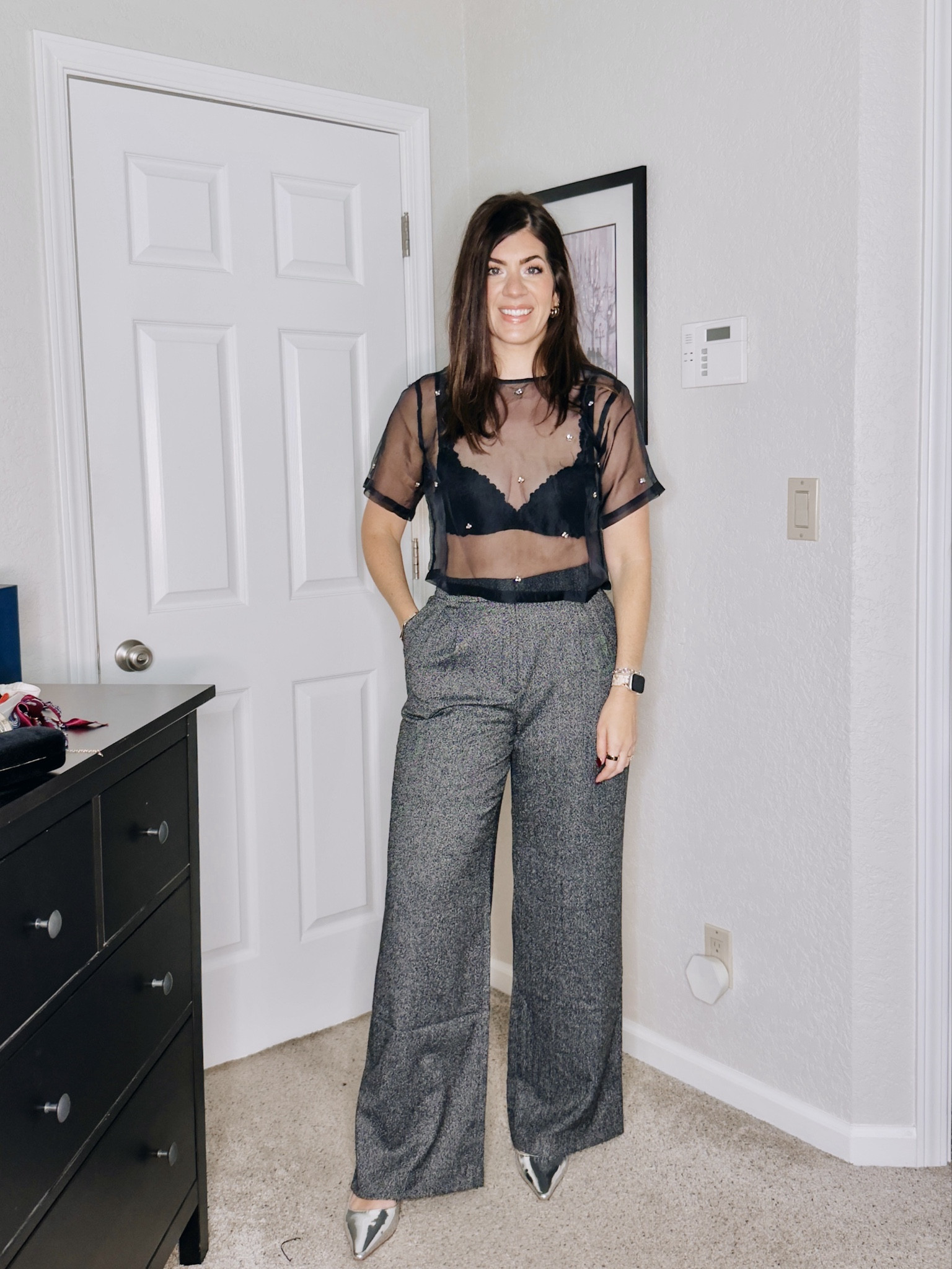 Express try on
In a medium sheer top
In a 8 long trouser


#LTKTall #LTKHoliday #LTKMidsize