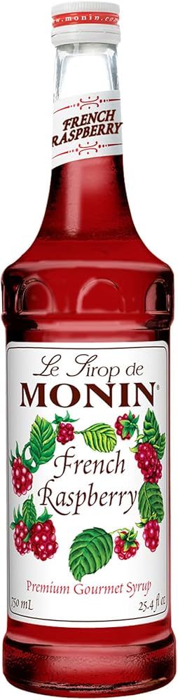 Monin - French Raspberry Syrup, Sweet and Tart Raspberry Flavor, Great for Hot Lattes, Cocoas, Mo... | Amazon (US)