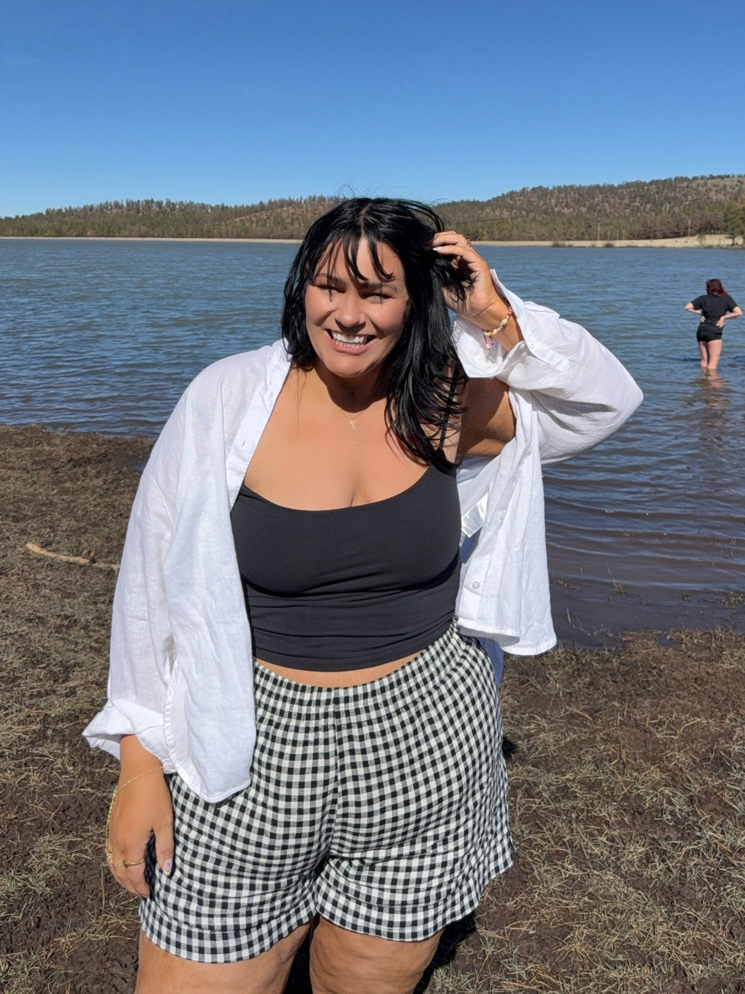 The perfect lake day outfit. This tank has a built in bra. Wearing XL in everything. 5’6” 225lbs size 16/18 

#LTKSeasonal #LTKPlusSize #LTKSwim