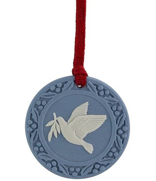 Jasper Blue & White Dove Ornament | Dillard's