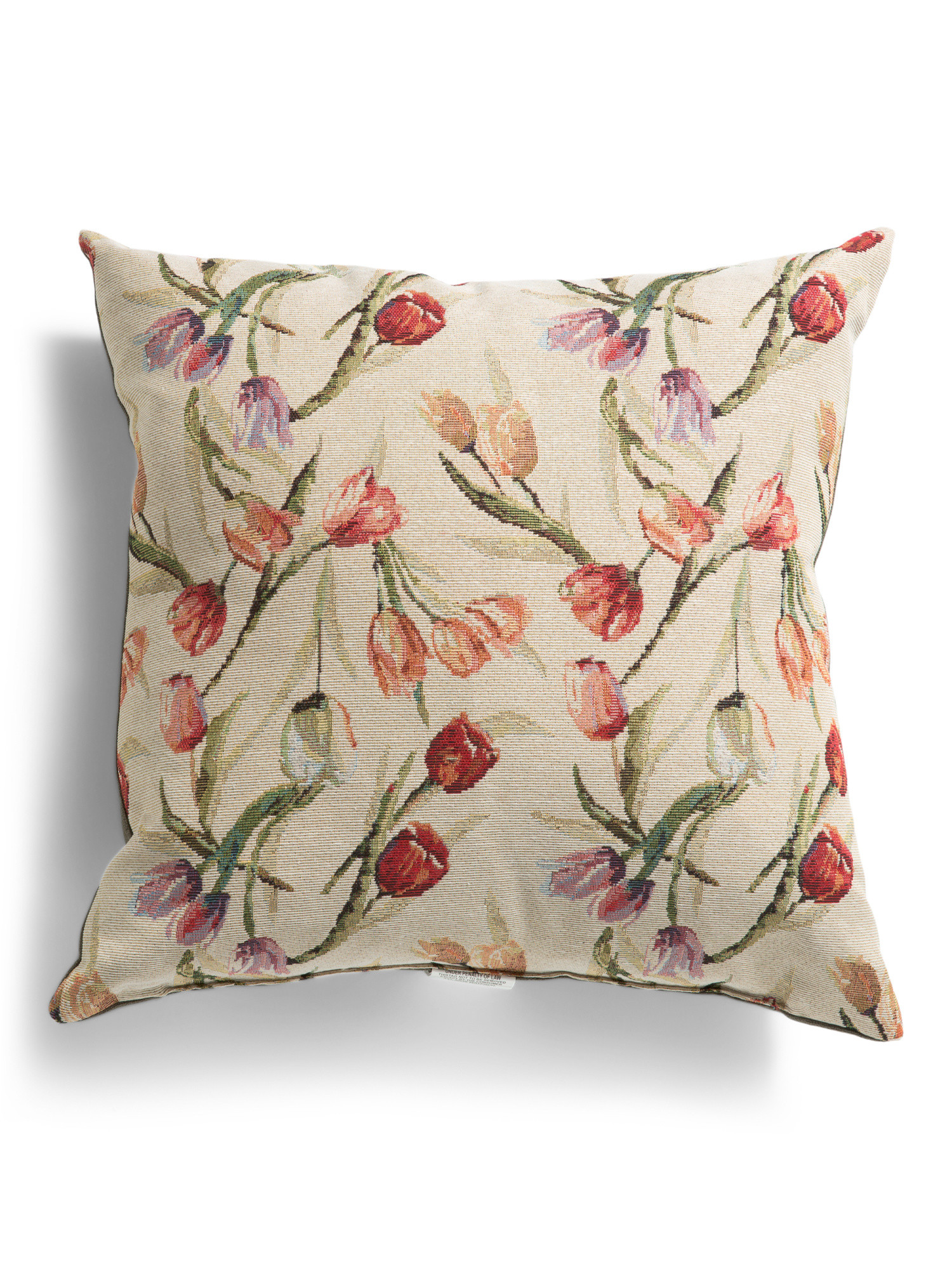 Made In Usa 22x22 Tulip Valley Tapestry Pillow | Throw Pillows | Marshalls | Marshalls