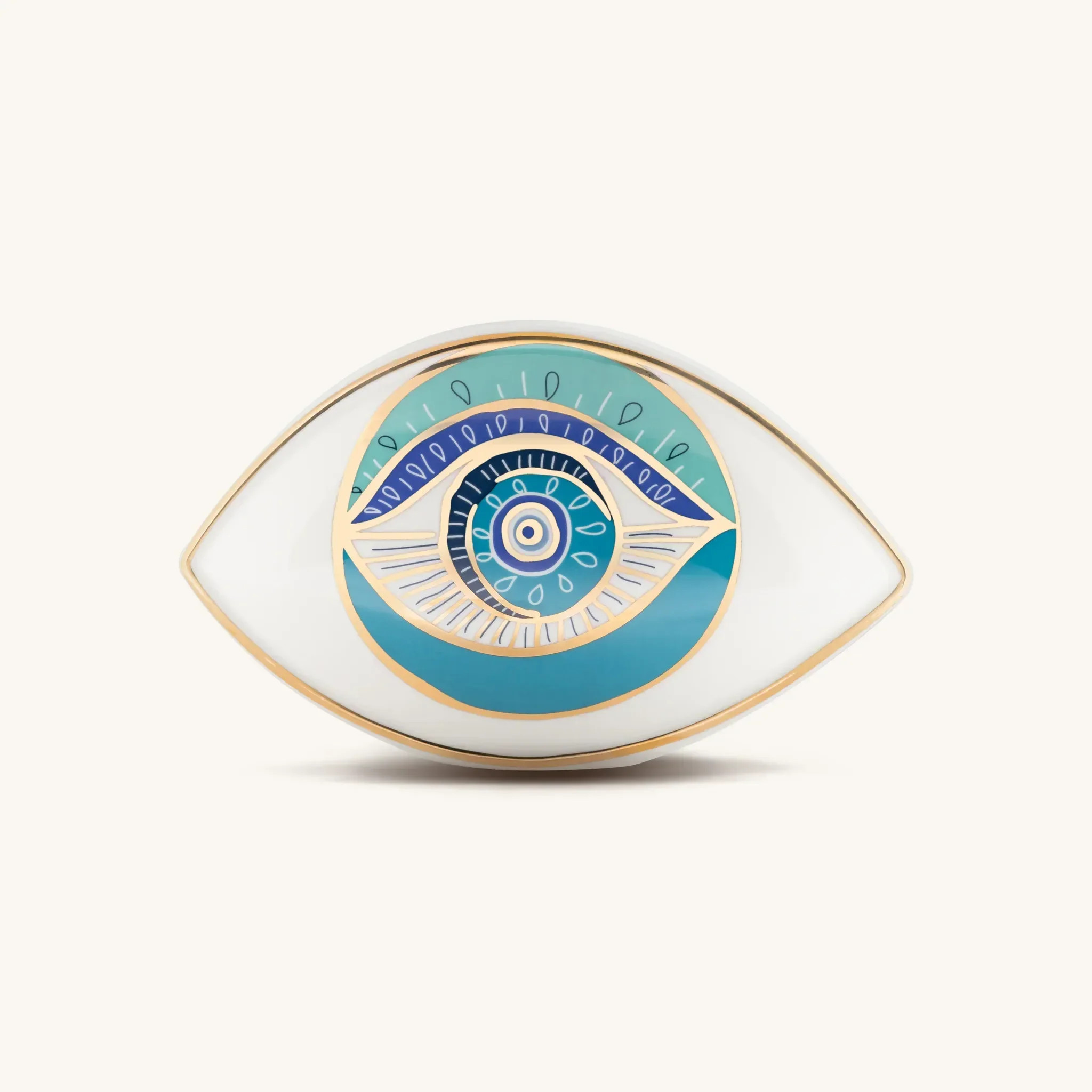 Protected with Positivity - Evil Eye Ceramic Statue | Karma and Luck | Karma and Luck | Karma and Luck