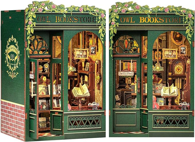 Cutefun Book Nook Kit - DIY Miniature House Kit for Bookshelf Decor, Book Nook Kits for Adults & ... | Amazon (US)