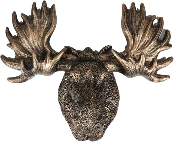 Ebros Gift Vintage Western Rustic Bull Moose Head Wall Key Multi Point Hooks Decor Resin Plaque i... | Amazon (US)