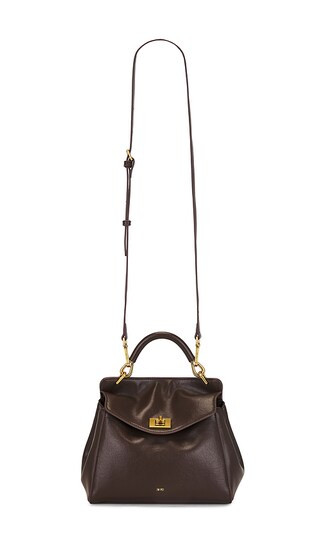 Lucia Classic Top Handbag in Dark Brown | Revolve Clothing (Global)