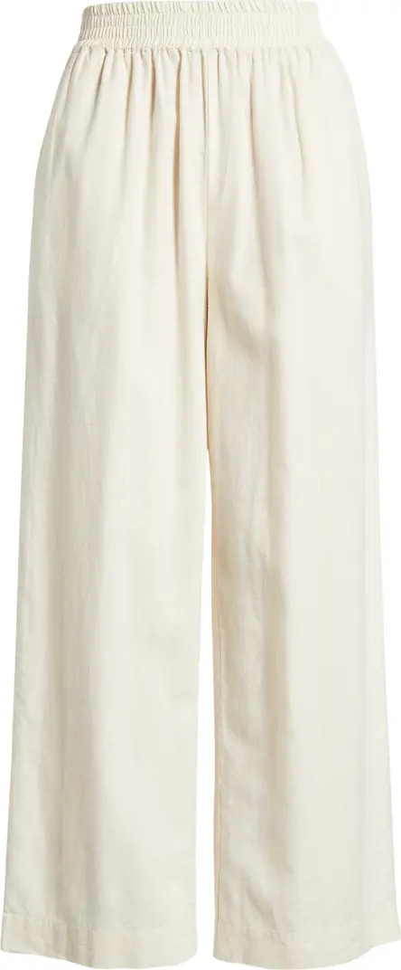 Linen Blend Wide Leg Pants | Nordstrom
