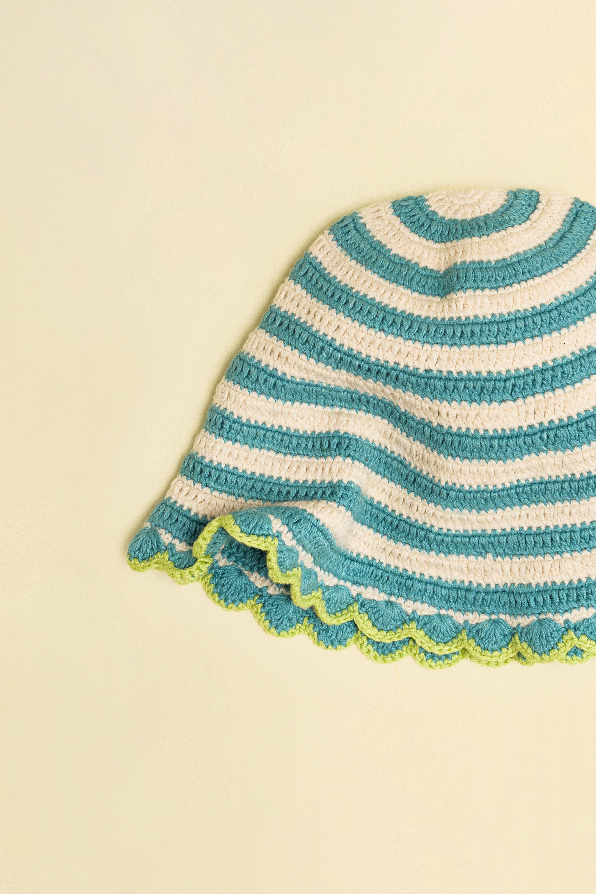 ZARA TIMELESS - STRIPED CROCHET KNIT HAT | Zara UK