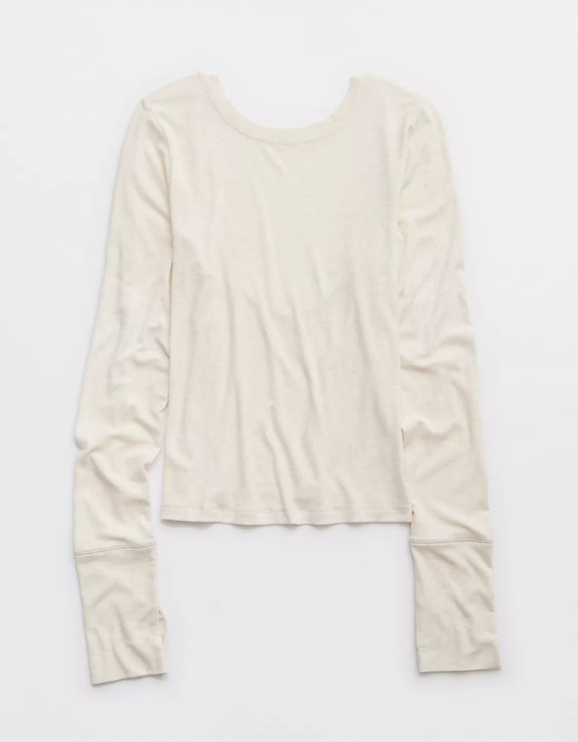 OFFLINE By Aerie Thumbs Up Ribbed Scoop Back T-Shirt | Aerie