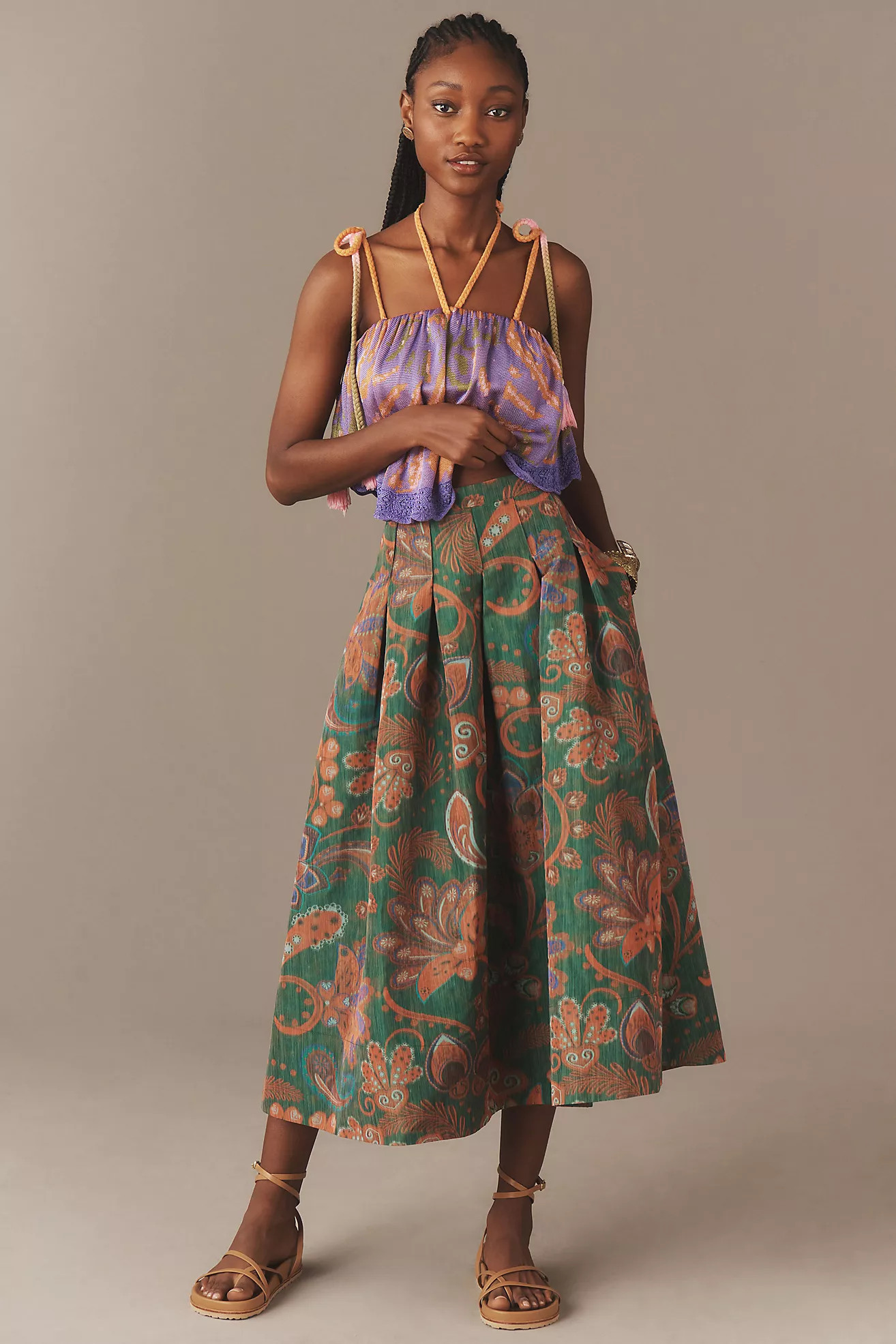 Hunter Bell Alexis Midi Skirt | Anthropologie (US)