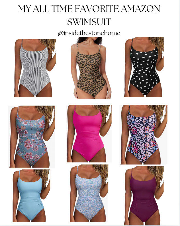 I bought this swimsuit last year in the leopard and got SO many compliments that I bought it again in the black.  This year, they came out with three pages of gorgeous colors and patterns! It goes on tight but that's the compression! TTS (I have a medium)  

 #LTKSpringSale #LTKSeasonal #LTKSwim