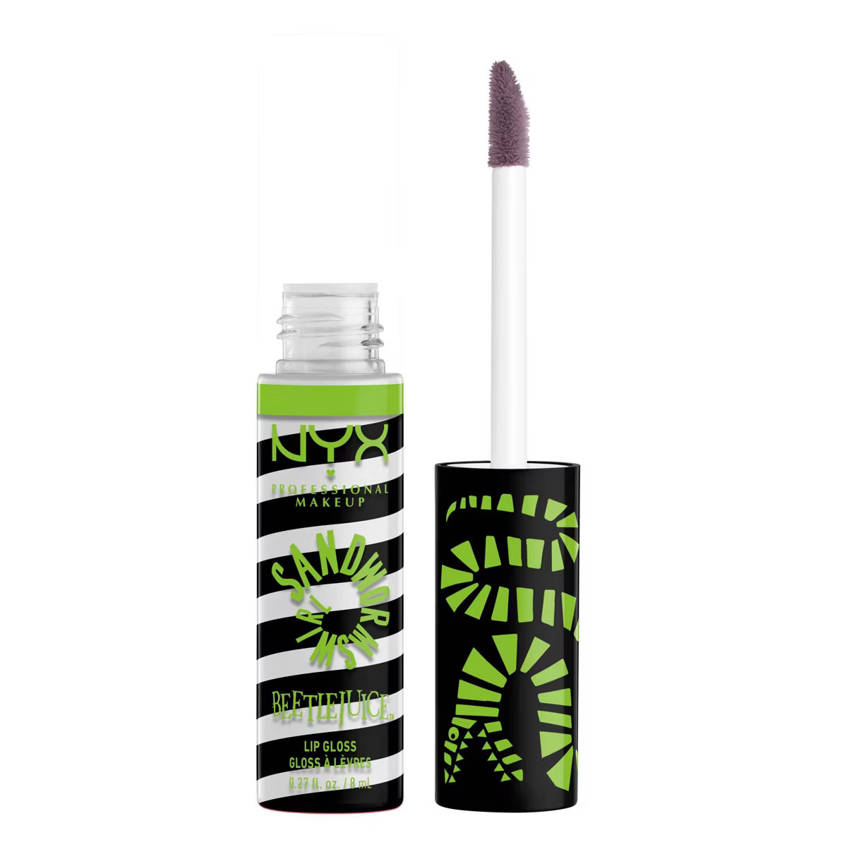 NYX Professional Makeup Beetlejuice Sandworm Swirls Butter Lip Gloss - 0.27 fl oz | Target