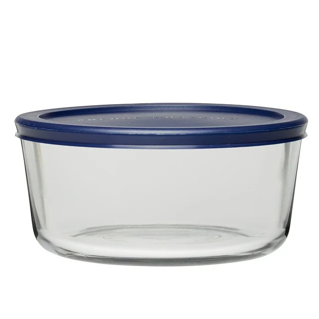 Anchor Hocking Glass Food Storage Container with Lid, 7 Cup Round | Walmart (US)