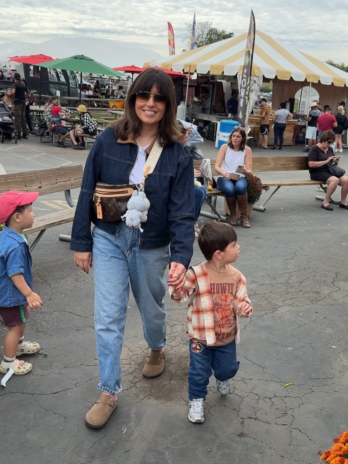 Fall = Cutes Jackets, Denim dresses, and Halloween. 