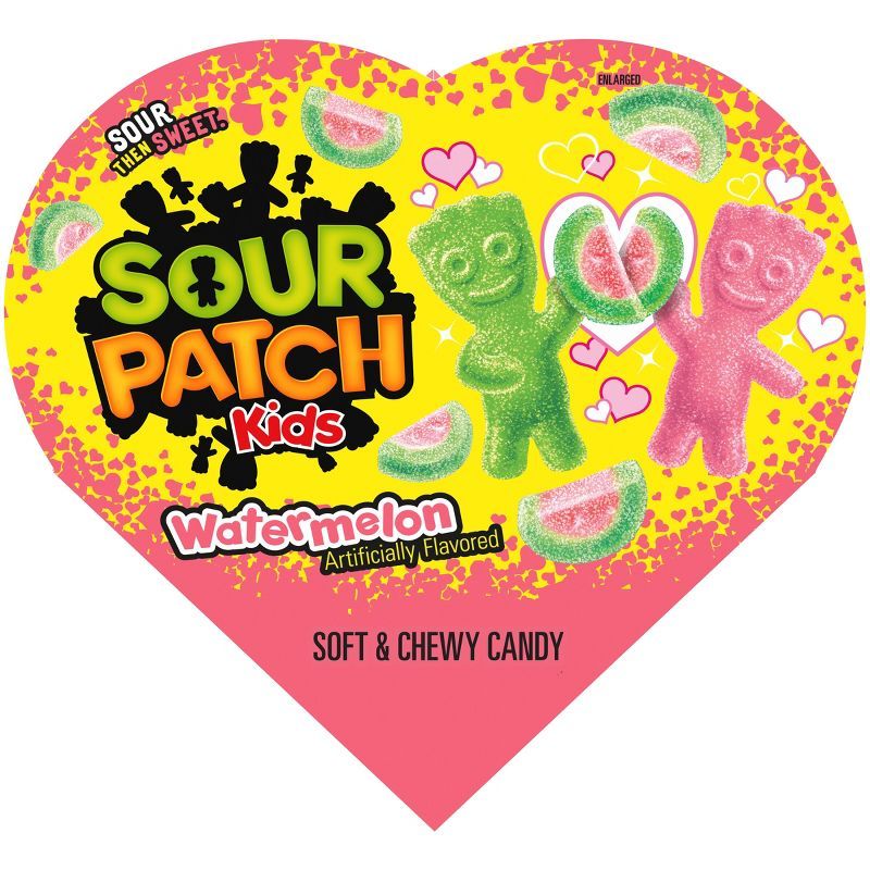 Sour Patch Kids Valentine's Watermelon Heart - 3.4oz | Target