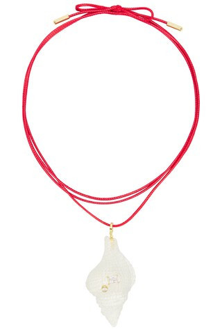 Eliou Laria Wrap Necklace in Red | FWRD 