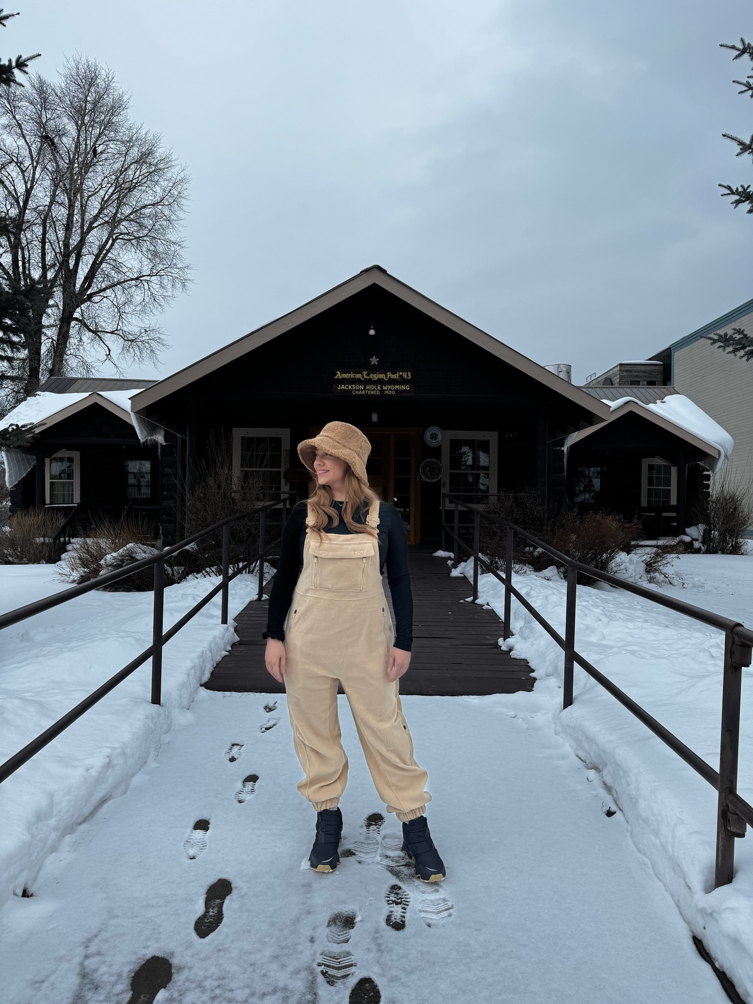 Cute and cozy casual winter outfit. Fleece bib overalls with warm fleece base layers and winter sneaker boots.

#LTKfindsunder100 #LTKtravel #LTKSeasonal