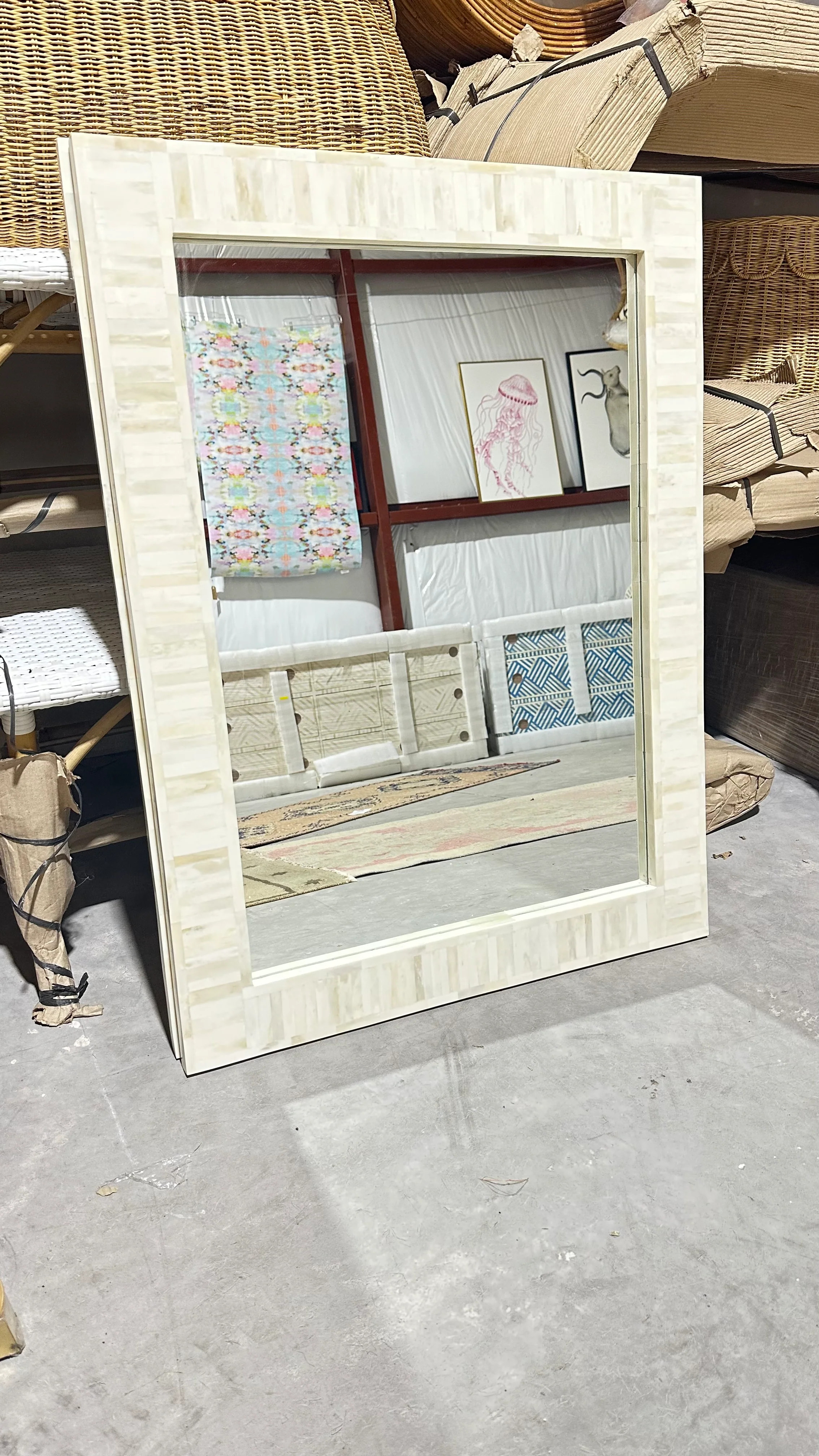 White Bone Inlay Mirror | Auden & Avery