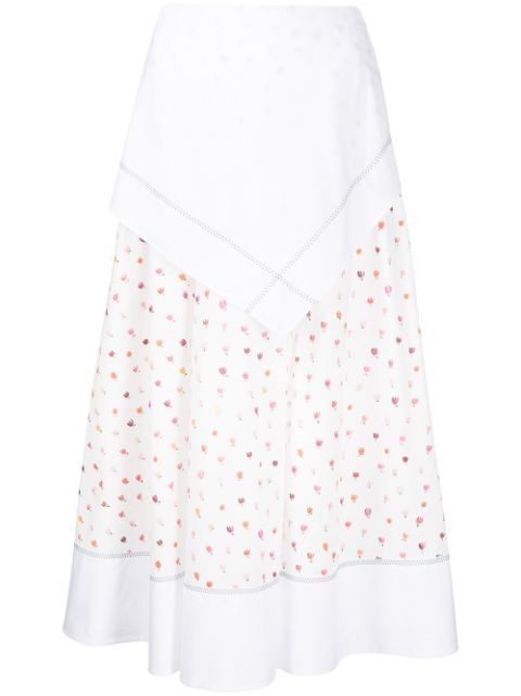 floral-print A-line midi skirt | Farfetch (AU)