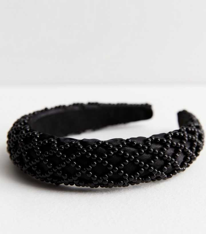 Black Faux Pearl Padded Headband
						
						Add to Saved Items
						Remove from Saved Items | New Look (UK)