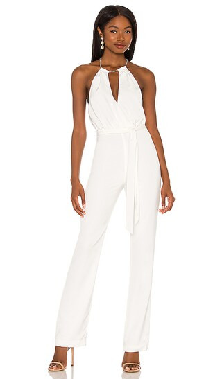 Maika Jumpsuit in Ivory | Revolve Clothing (Global)