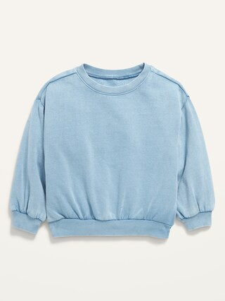 Specially Dyed Drop-Shoulder Sweatshirt for Toddler Girls | Old Navy (US)