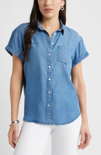 Chambray Camp Shirt | Nordstrom