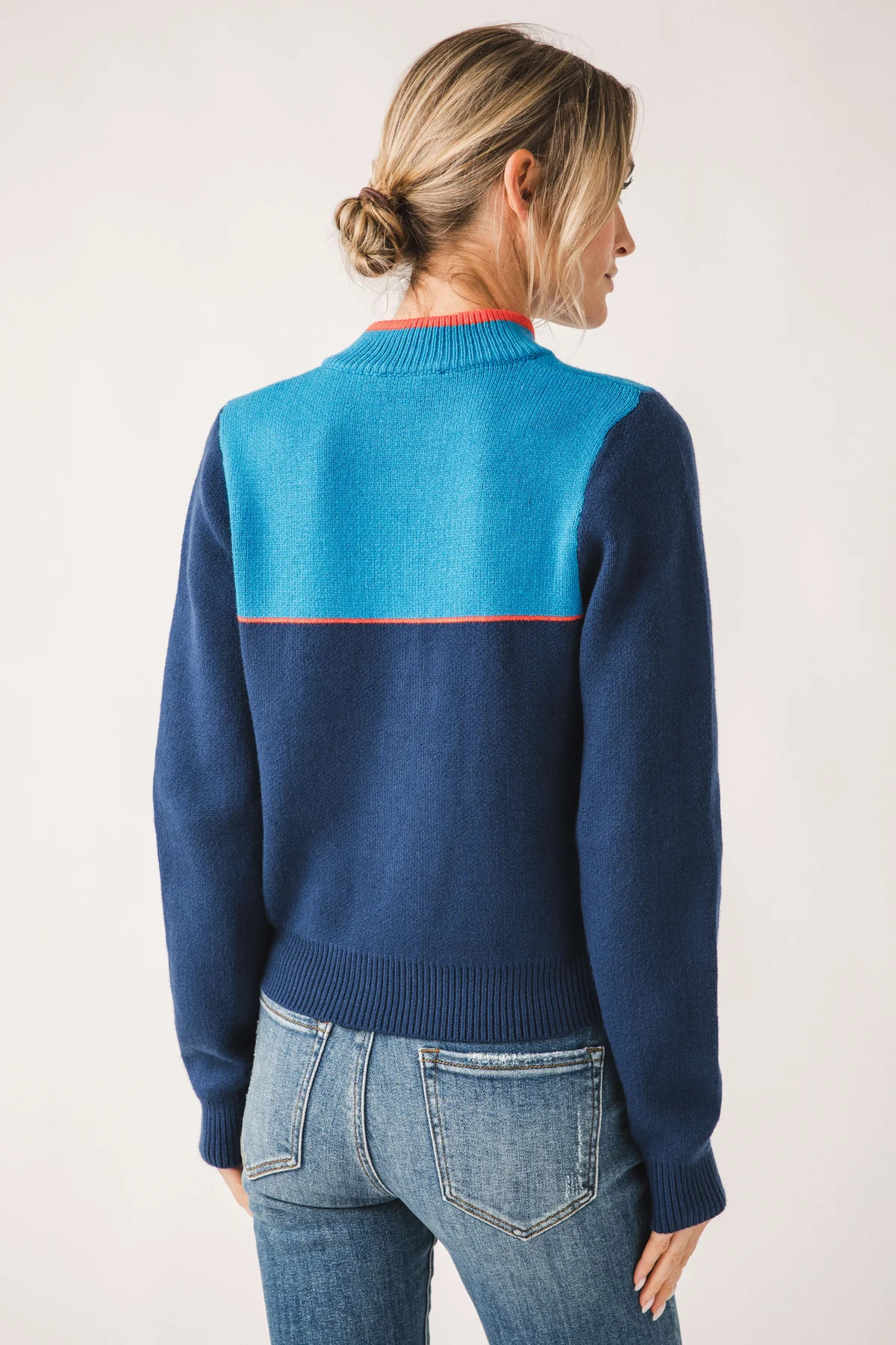 THML Contrast Trim Sweater | Social Threads