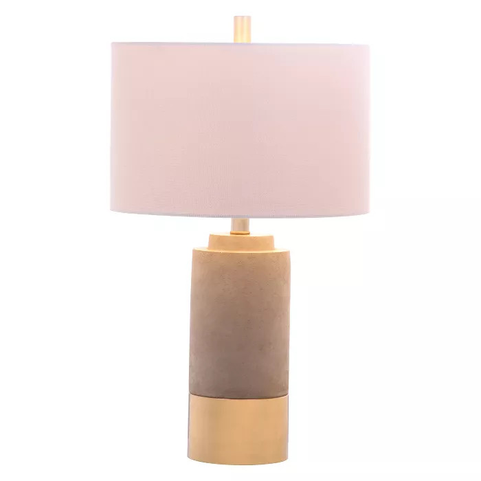 (Set of 2) 24" Bron Table Lamp Gray (Includes CFL Light Bulb) - Safavieh | Target