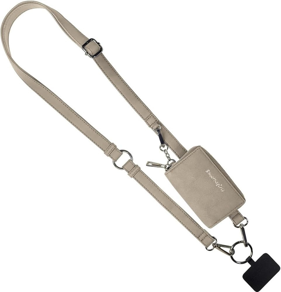 Save the Girls Clip & Go Strap - Cell Phone Strap with Brushed Vegan Leather Pouch | Amazon (US)
