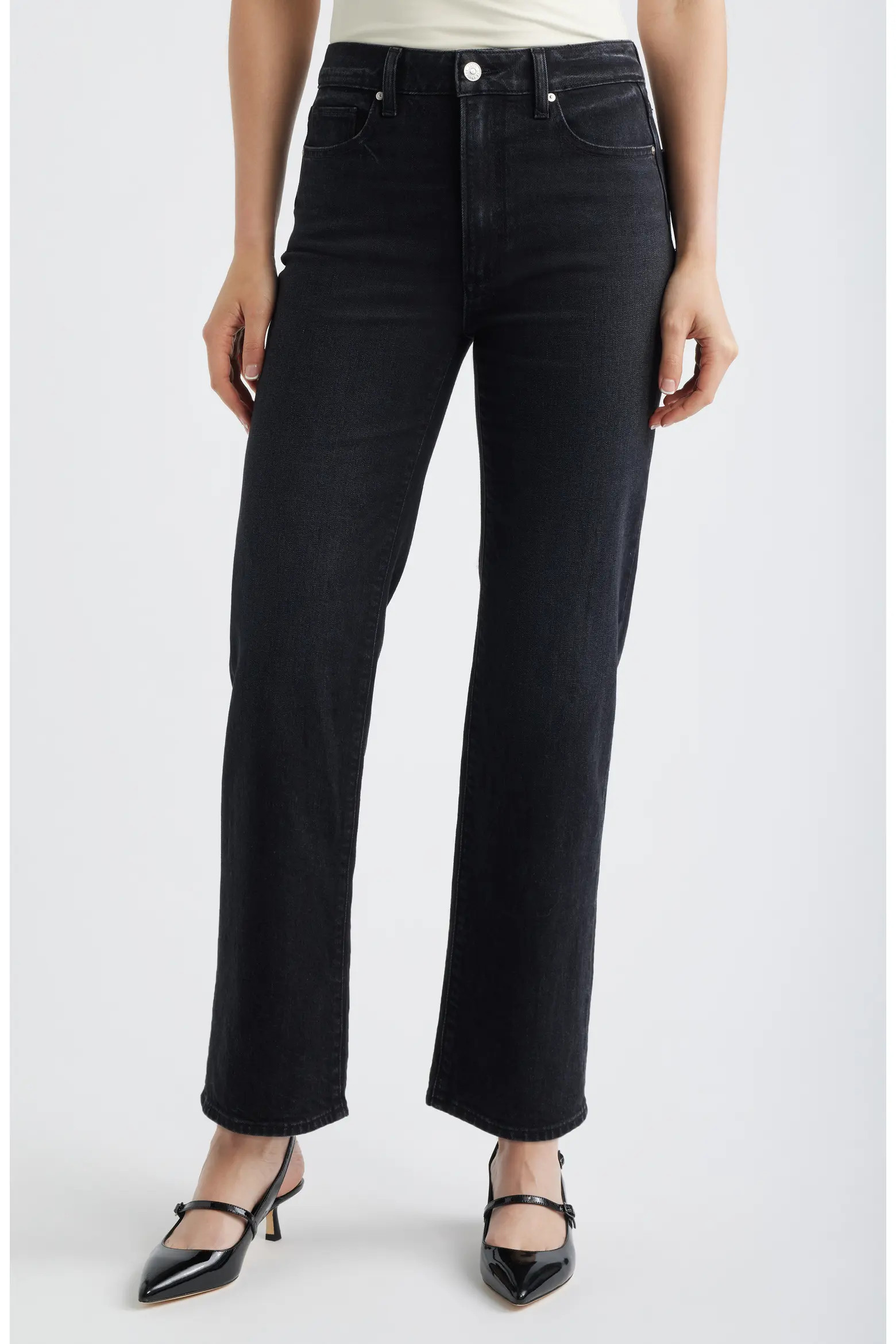Stevie High Waist Straight Leg Jeans (Women) | Nordstrom | Nordstrom