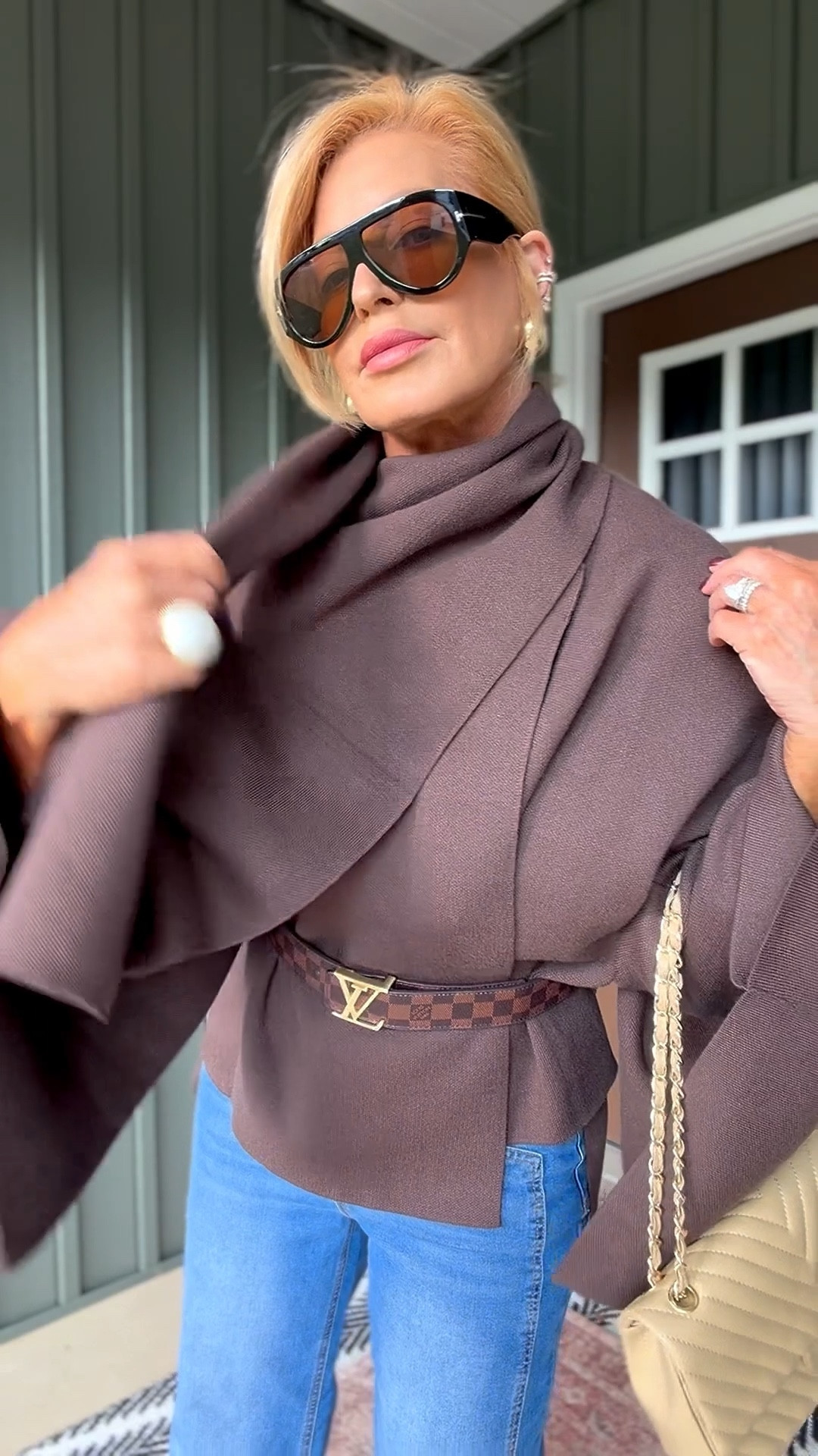 ⚠️Info is here & links are below ⬇️ The MUST HAVE piece of the season.  Pants are linked in order I show (for the white leather pants tap on the black pant & you will see the color options).  Im wearing my true size med in everything & either a 6/28 in my bottoms 

#LTKHoliday #LTKTravel #LTKStyleTip