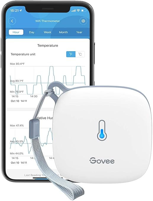 Govee WiFi Thermometer Hygrometer H5179, Smart Humidity Temperature Sensor with App Notification ... | Amazon (US)
