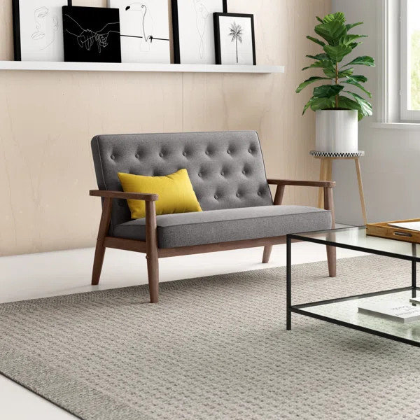 Zoee 48.95" Square Arm Loveseat | Wayfair North America