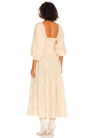 Free People Dahlia Embroidered Maxi Dress in Pearl Island from Revolve.com | Revolve Clothing (Global)
