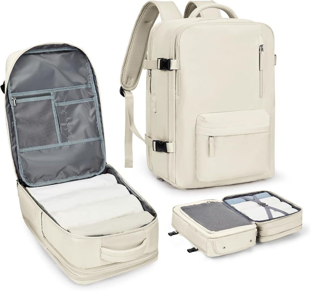 WONHOX Large Travel Backpack Carry on Flight Approved Laptop Work Business Backpack for Women Men... | Amazon (US)