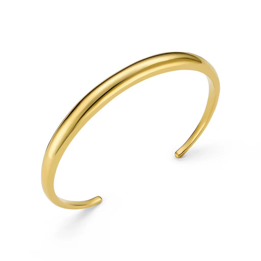 LUXE Domed Bangle - Gold | Orelia