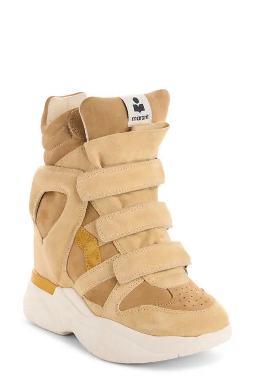 Isabel Marant Balskee Hidden Wedge High Top Sneaker in Mube Multicolor Beige at Nordstrom, Size 11Us | Nordstrom