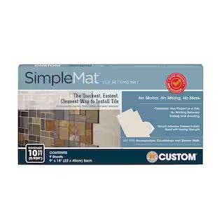 Custom Building Products SimpleMat 10 sq. ft. Tile Setting Mat-SM10R1 - The Home Depot | The Home Depot