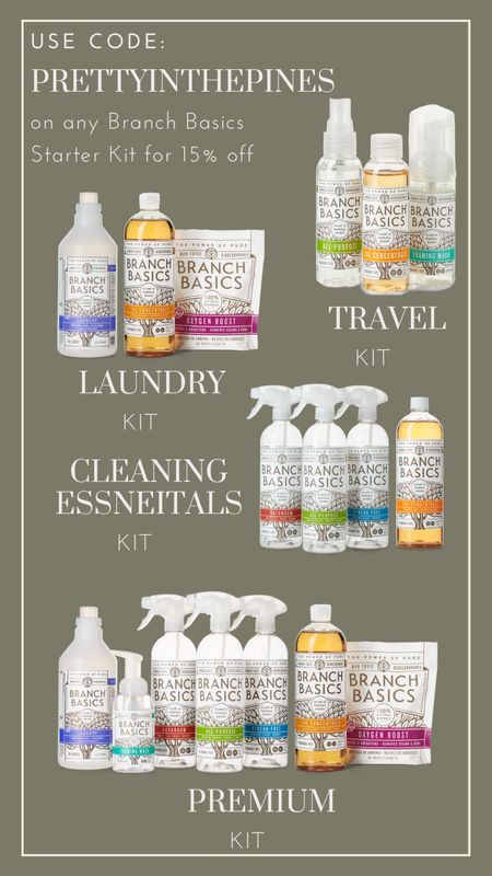 Switched all of our house cleaning products to Branch Basics - they send the concentrate and you just add that to fill lines + water. Use code PRETTYINTHEPINES for 15% off any starter kit 

#LTKhome #LTKSpringSale