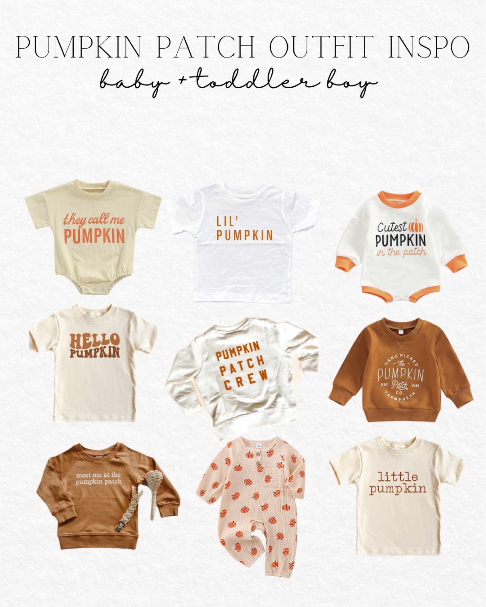 Pumpkin patch outfit inspo, pumpkin patch, fall, fall style

Baby & Toddler boy pumpkin patch outfit inspo

#LTKSeasonal #LTKbaby #LTKunder50