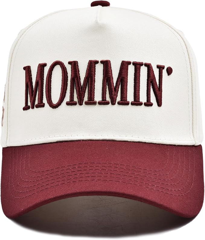 Women’s Mommin Trucker Hat – Vintage Two-Tone Ponytail Baseball Cap, Embroidered Adjustable H... | Amazon (US)