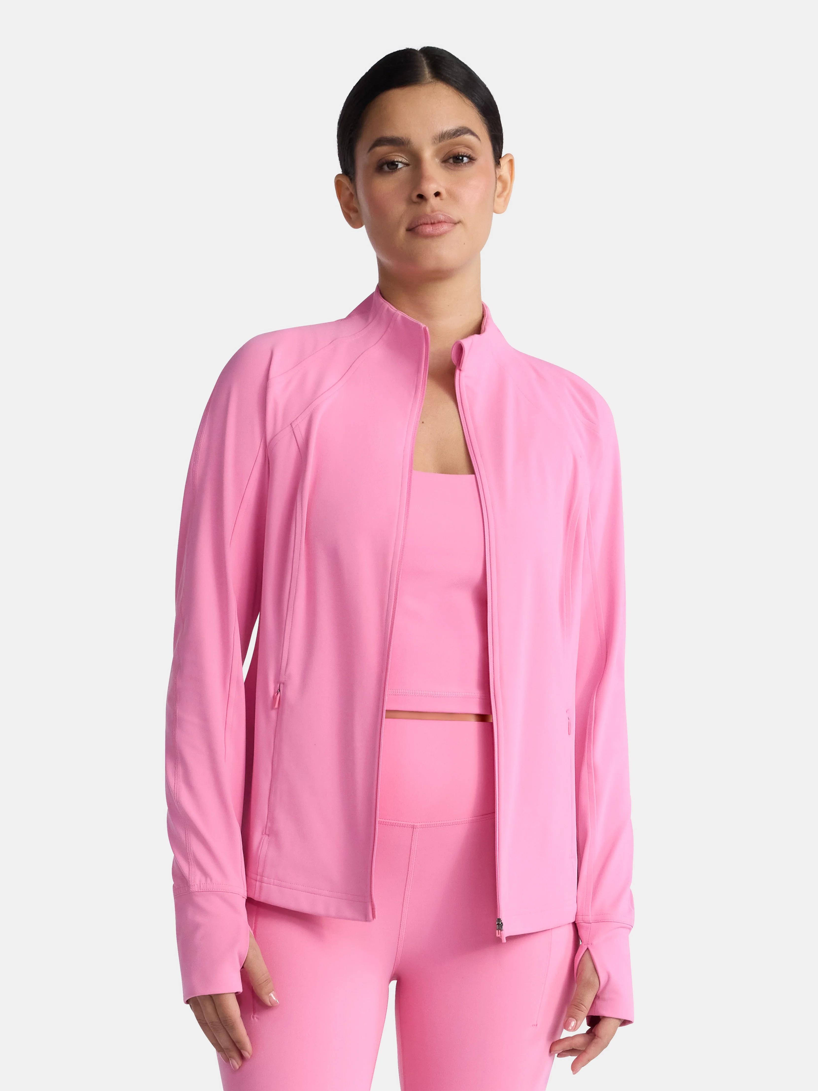 Avia Women's SoftSculpt Zip Front Jacket, Sizes XS-XXXL | Walmart (US)