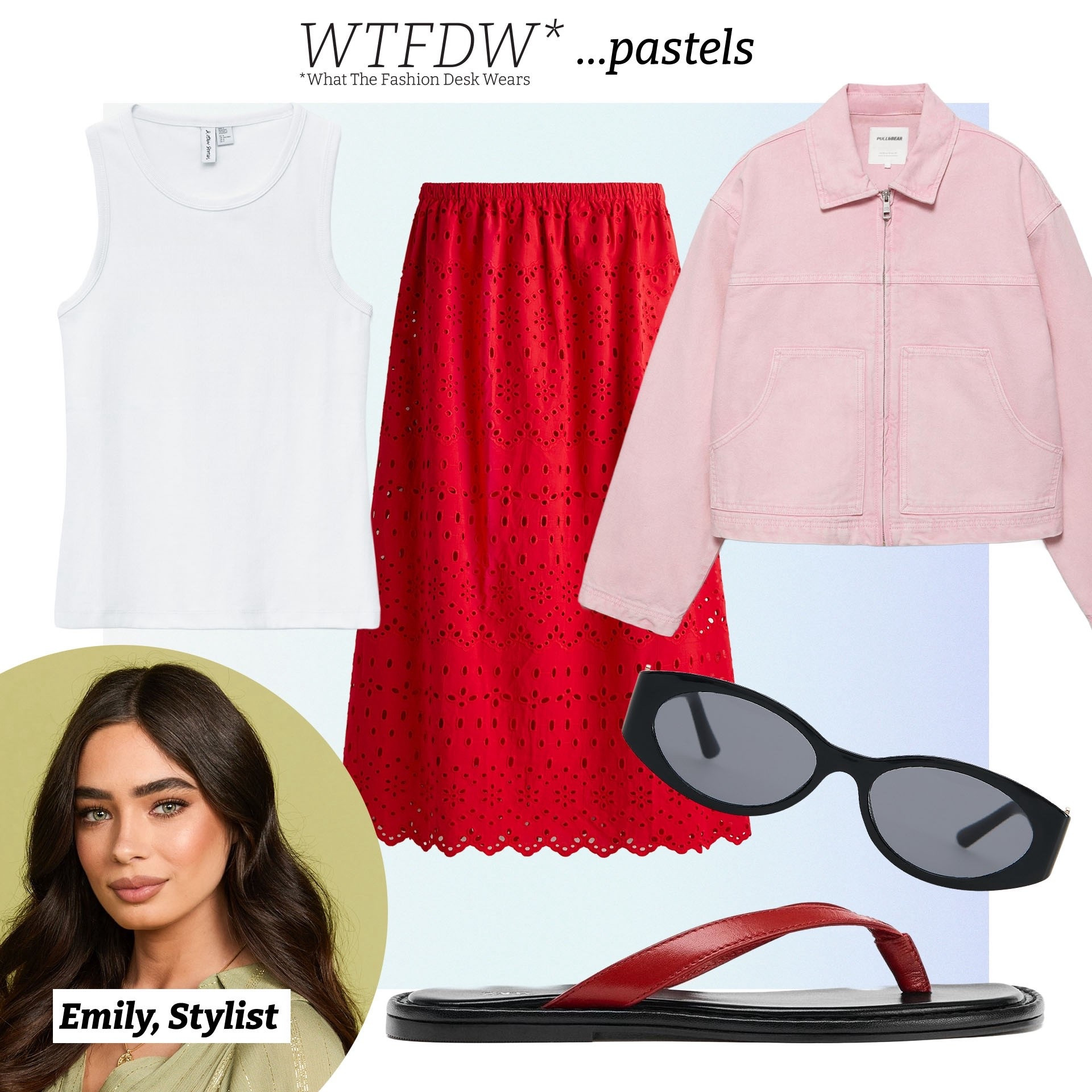 Emily goes for a pastel jacket and keeps her accessories more tonal with this outfit.. 

#LTKspring #LTKuk #LTKeurope