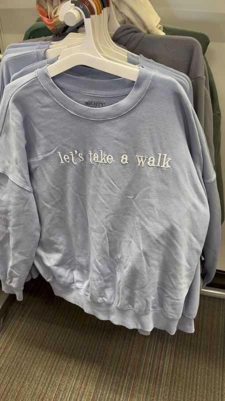 Cutest let's take a walk sweatshirt at target! Reminds me of the YLLW sweatshirt but under half the price!
............
Target new arrivals embroidered sweatshirt crew neck sweatshirt plus size sweatshirt target sweatshirt graphic tee graphic sweatshirt summer outfit summer look resort outfit yllw dupe yllw the label dupe yllw sweatshirt dupe Anthropologie dupe free people dupe graphic pullover cute sweatshirt Abercrombie dupe sweatshirt under $50 vacation outfit summer outfit summer finds mom uniform mom look mom outfit comfy outfit lounge outfit Lounge set cozy outfit cozy look 

#LTKOver40 #LTKFindsUnder50 #LTKPlusSize
