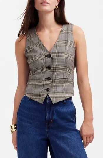 Madewell Glen Plaid Vest | Nordstrom | Nordstrom