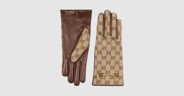 Gucci GG canvas gloves with Horsebit | Gucci (EU)